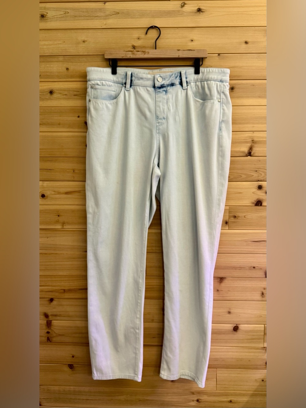 Soft Surroundings XL Cotton Modal Blend Mid Rise Straight Leg Jeans Casual